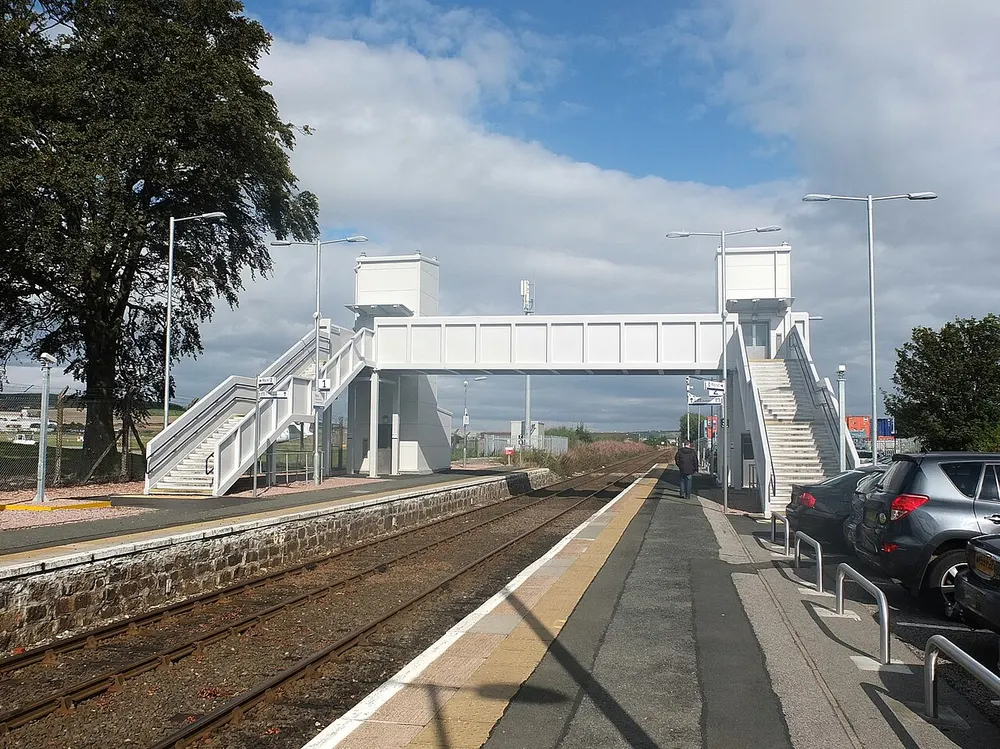Dyce railway station, the local landmark of AB21