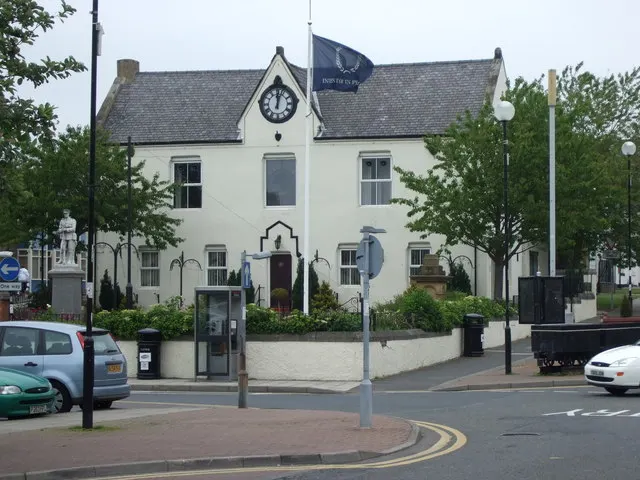 Ferryhill Town Hall, the local landmark of DL17
