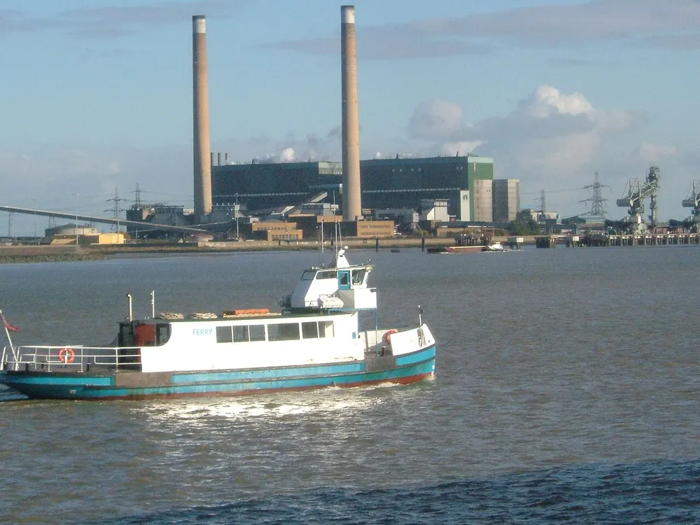 Gravesend–Tilbury Ferry, the local landmark of RM18
